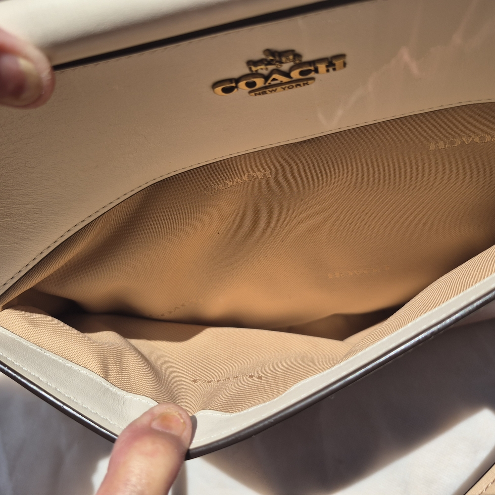 Coach Pink and Cream Women's Bag - Picture 6 of 10